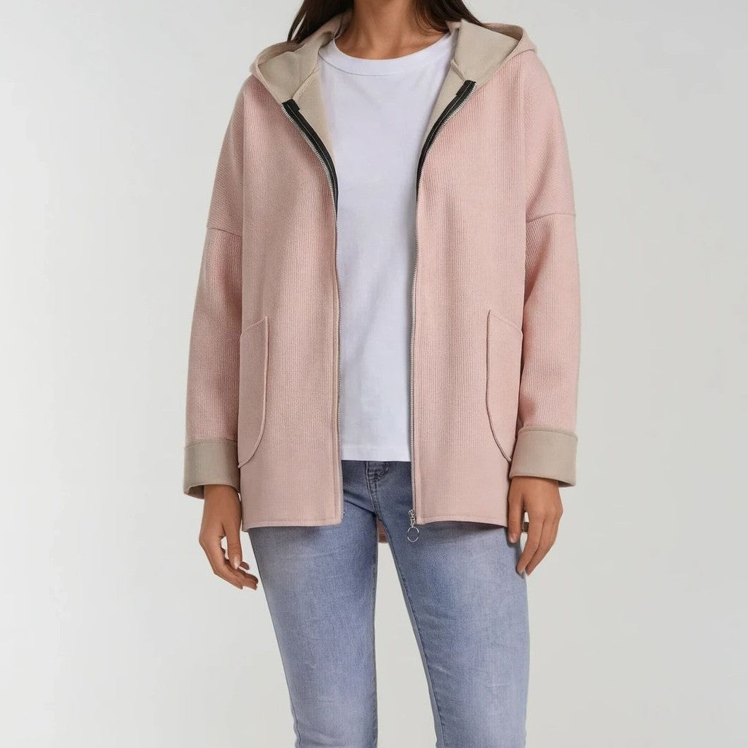 Sweatjacke mit Kapuze – Soft Touch Casual Fit