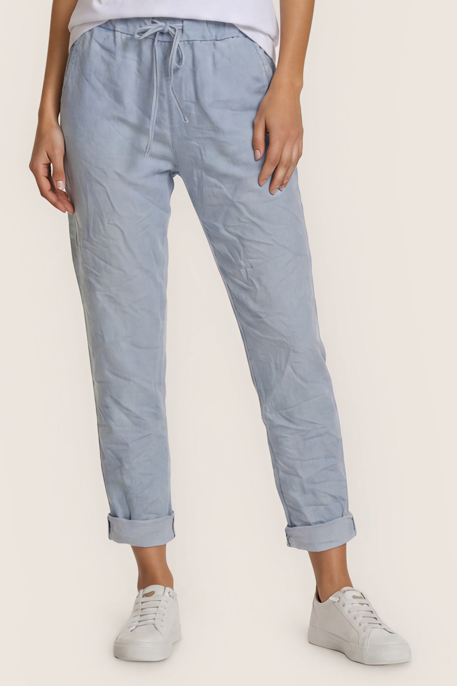 Bequeme Jogger-Hose in softer Denim-Optik