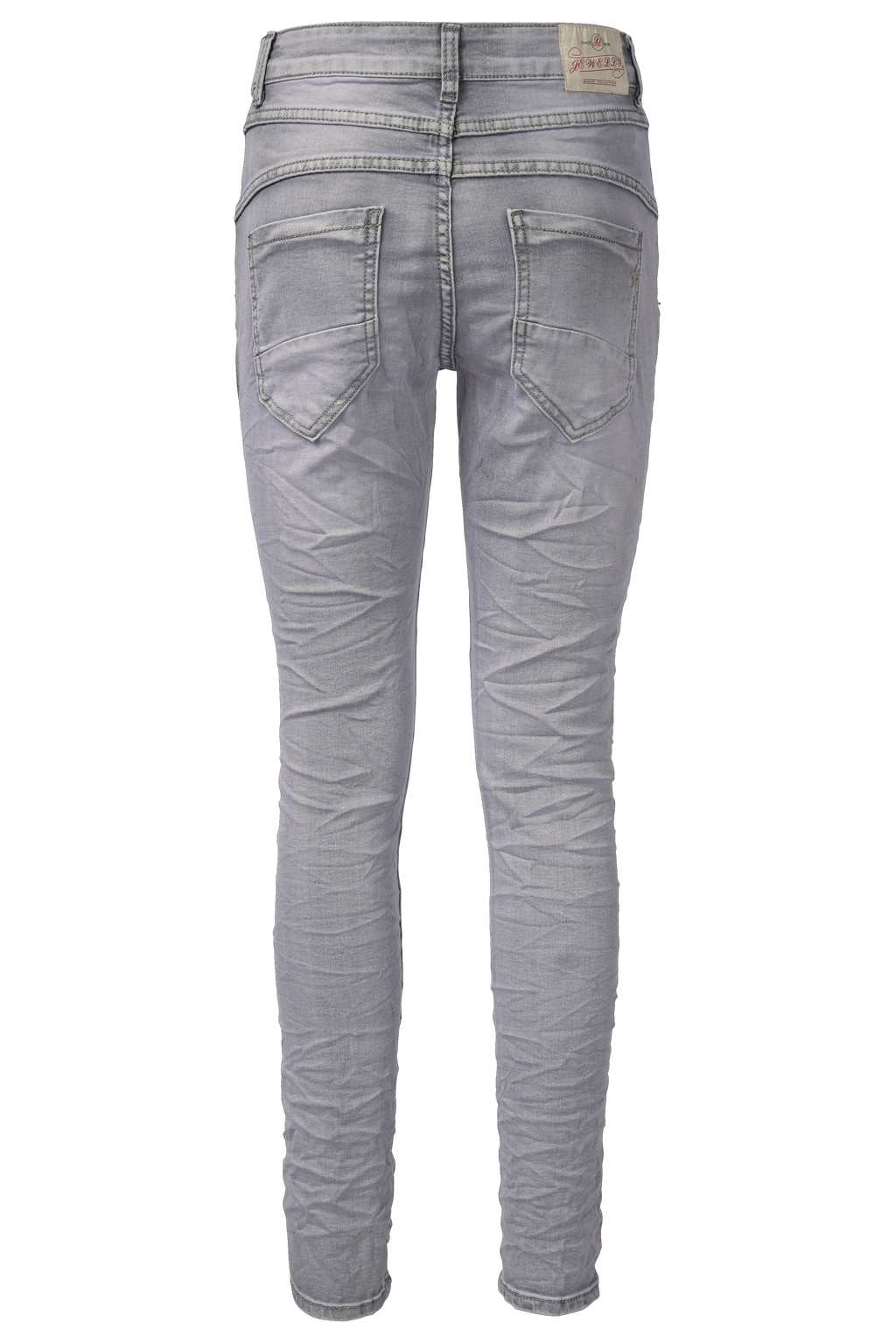 Jewelly Damen Jeans Boyfriend -Cut Patches Aufnäher