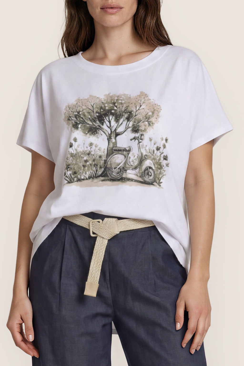 T-Shirt mit Vespa-Print
