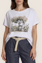 T-Shirt mit Vespa-Print