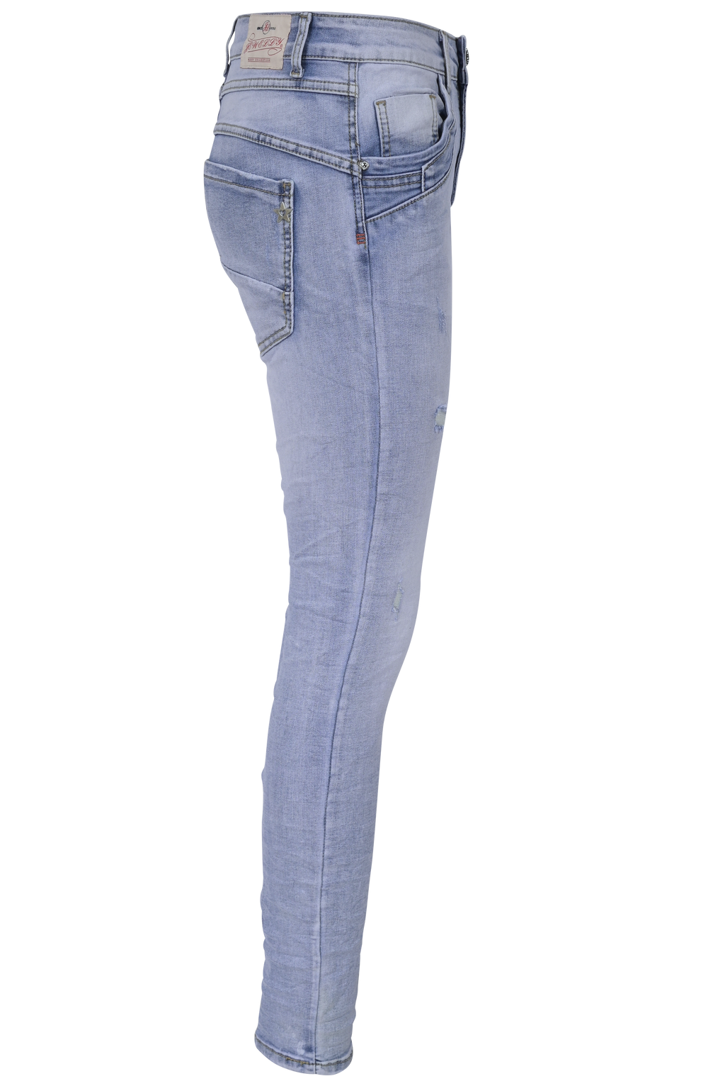 Jewelly Damen Jeans im Used Look