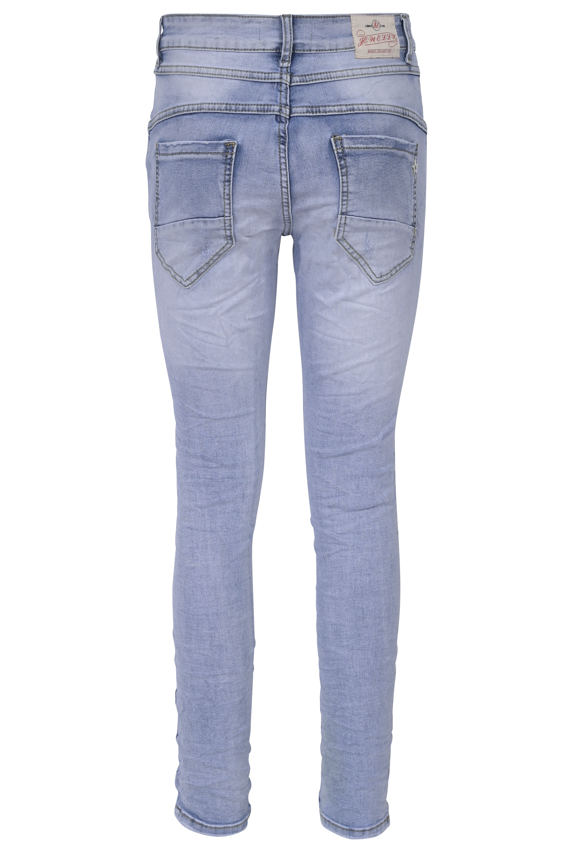 Jewelly Damen Jeans im Used Look