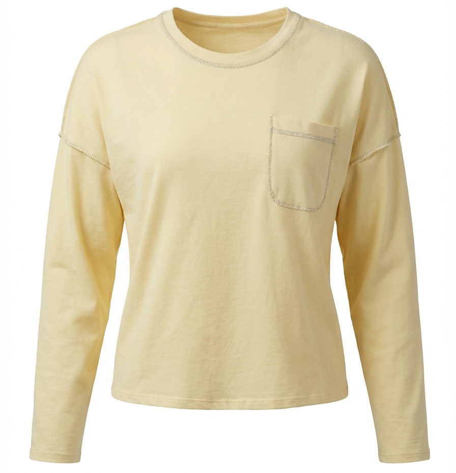 Lässiges Longsleeve mit Brusttasche