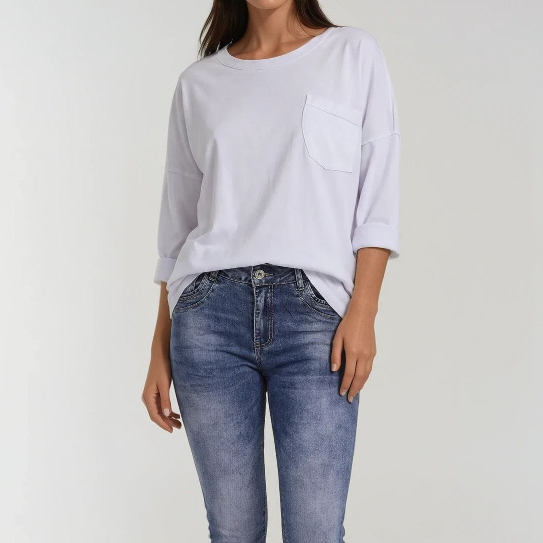 Lässiges Longsleeve mit Brusttasche