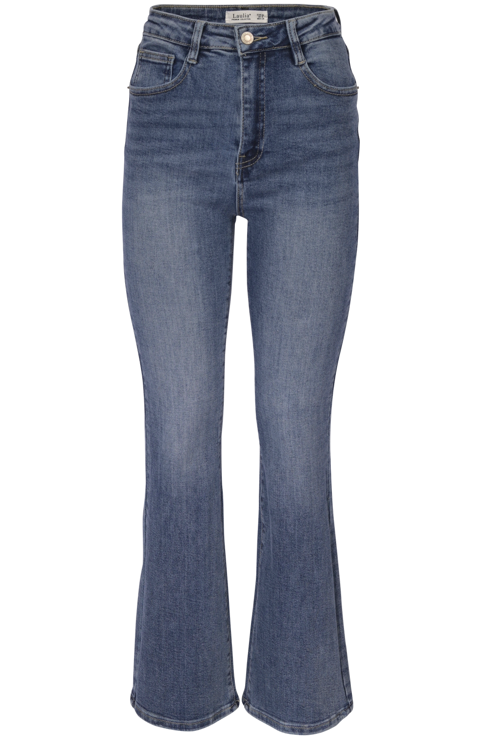 Blue Flared Jeans – High Waist Fit