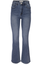 Blue Flared Jeans – High Waist Fit
