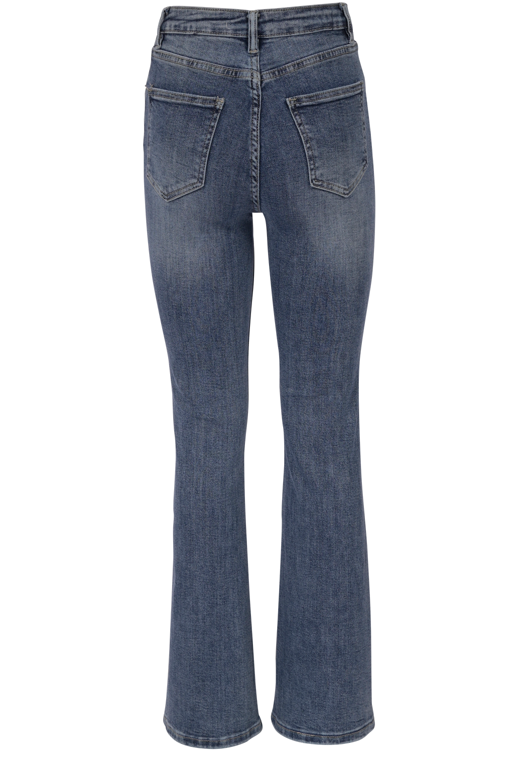 Blue Flared Jeans – High Waist Fit