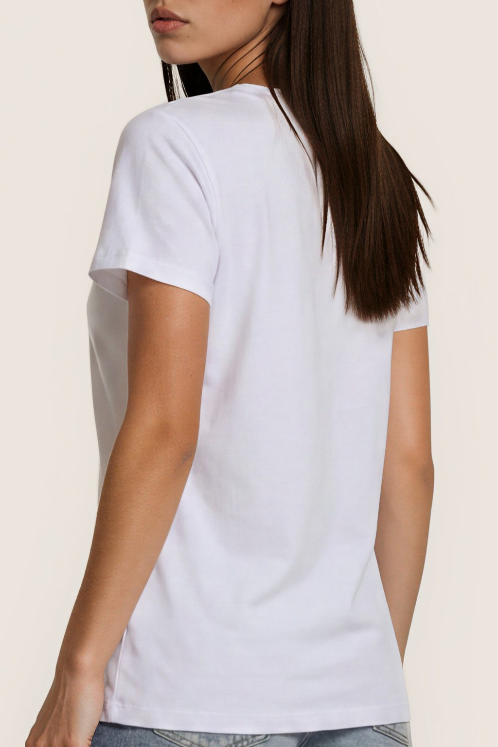 T-Shirt mit floralem Print & Glitzerdetails
