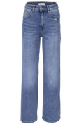 Blue Straight-Leg Jeans – High Waist Fit