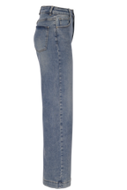 Blue Straight-Leg Jeans – High Waist Fit