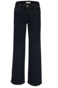Dark Blue Straight-Leg Jeans – High Waist Fit