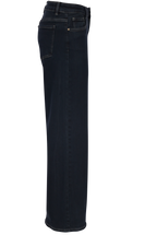 Dark Blue Straight-Leg Jeans – High Waist Fit