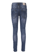 Jewelly Damen Jeans Five-Pocket im Crash-Look 7082