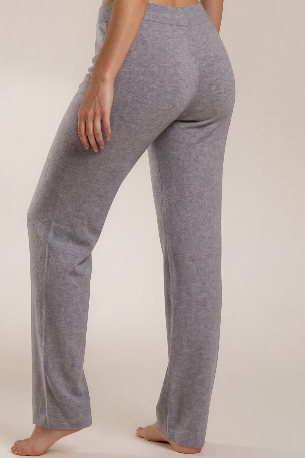 Weite Strickhose mit Tunnelzug