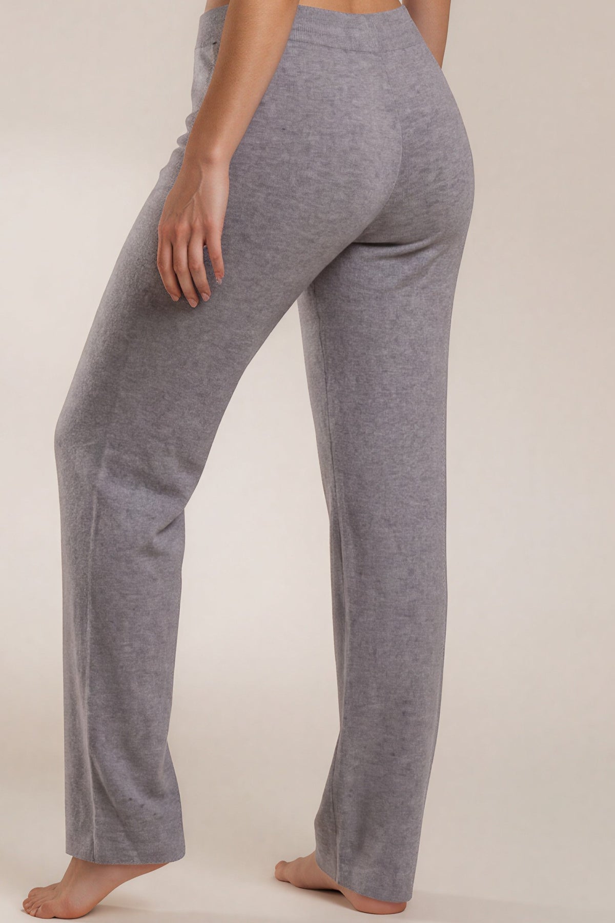 Weite Strickhose mit Tunnelzug