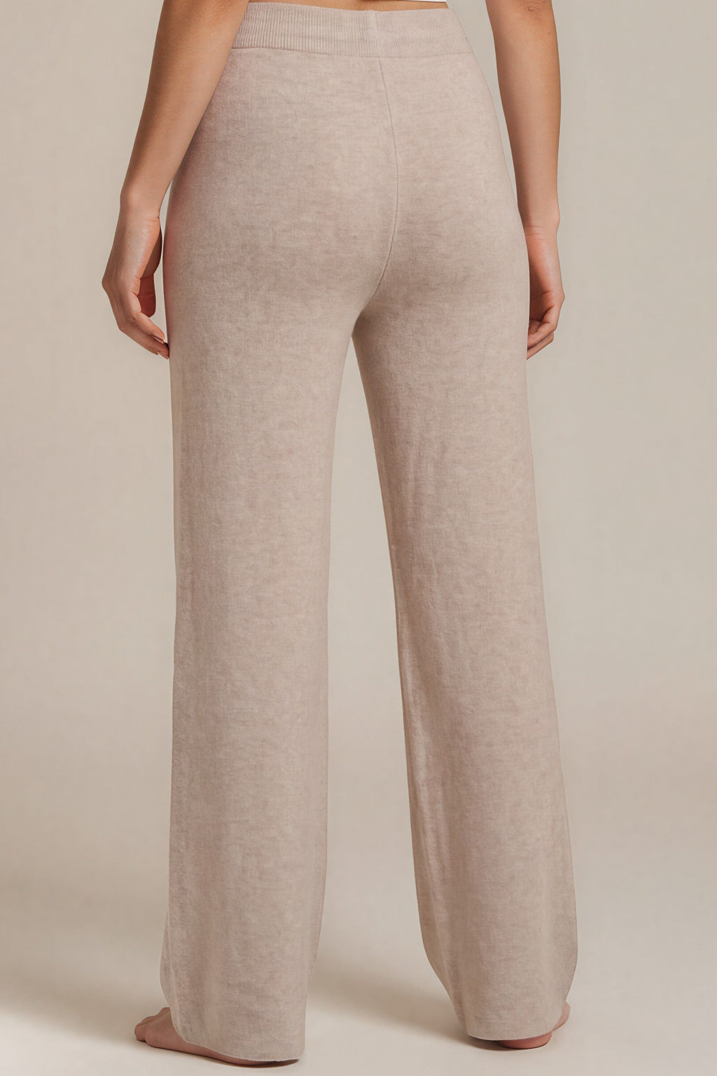 Weite Strickhose mit Tunnelzug