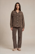 Cordjacke mit Brusttaschen