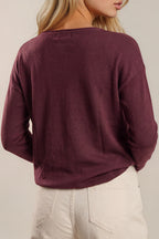 Feinstrickpullover mit Rundhalsausschnitt