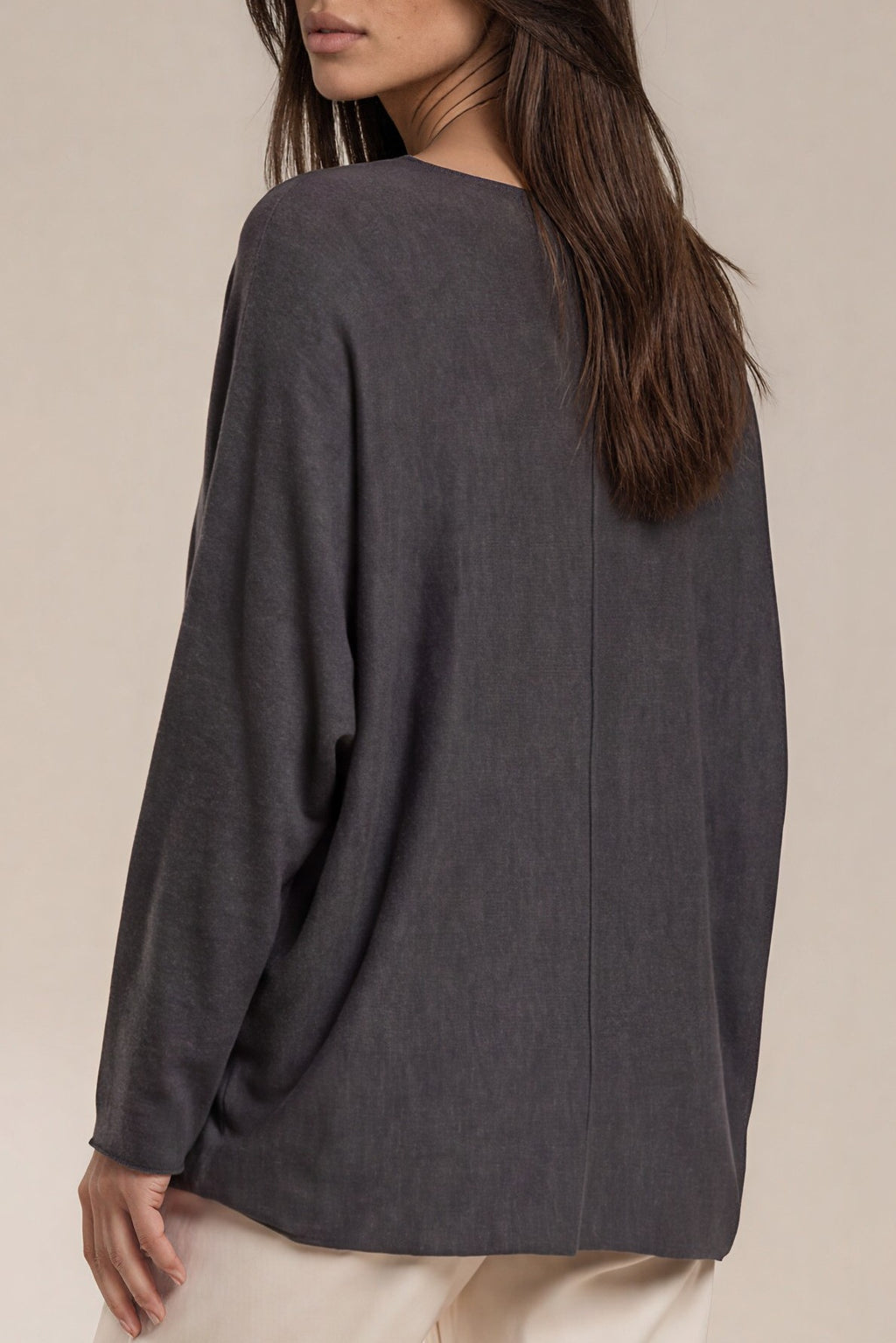 Oversize-Sweatshirt mit „Fabulous“-Goldprint