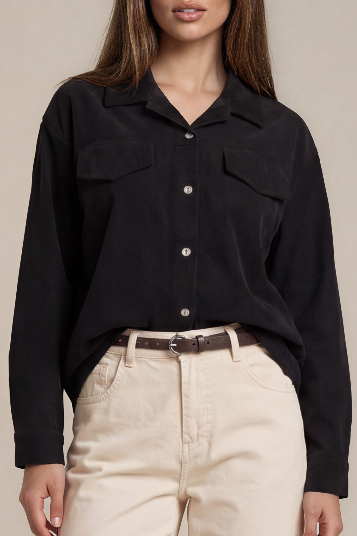Overshirt mit Brusttaschen in Washed-Optik