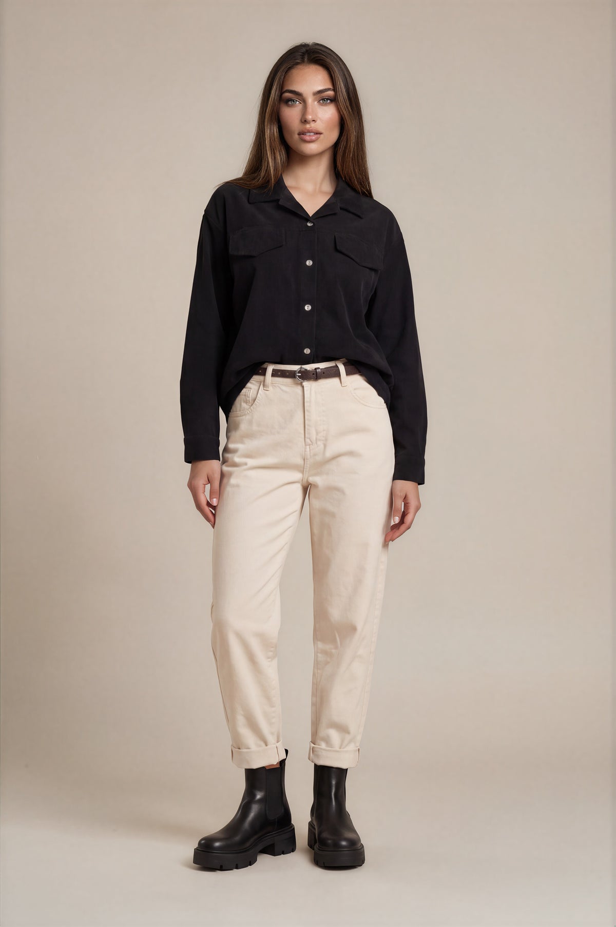 Overshirt mit Brusttaschen in Washed-Optik