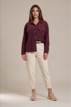 Overshirt mit Brusttaschen in Washed-Optik