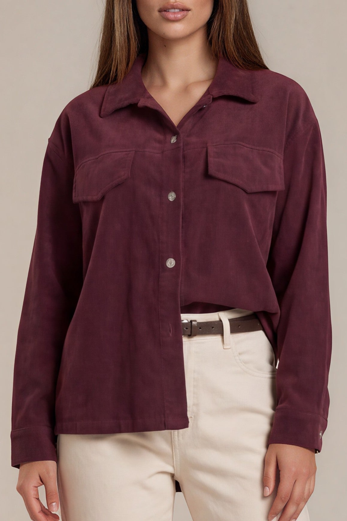 Overshirt mit Brusttaschen in Washed-Optik