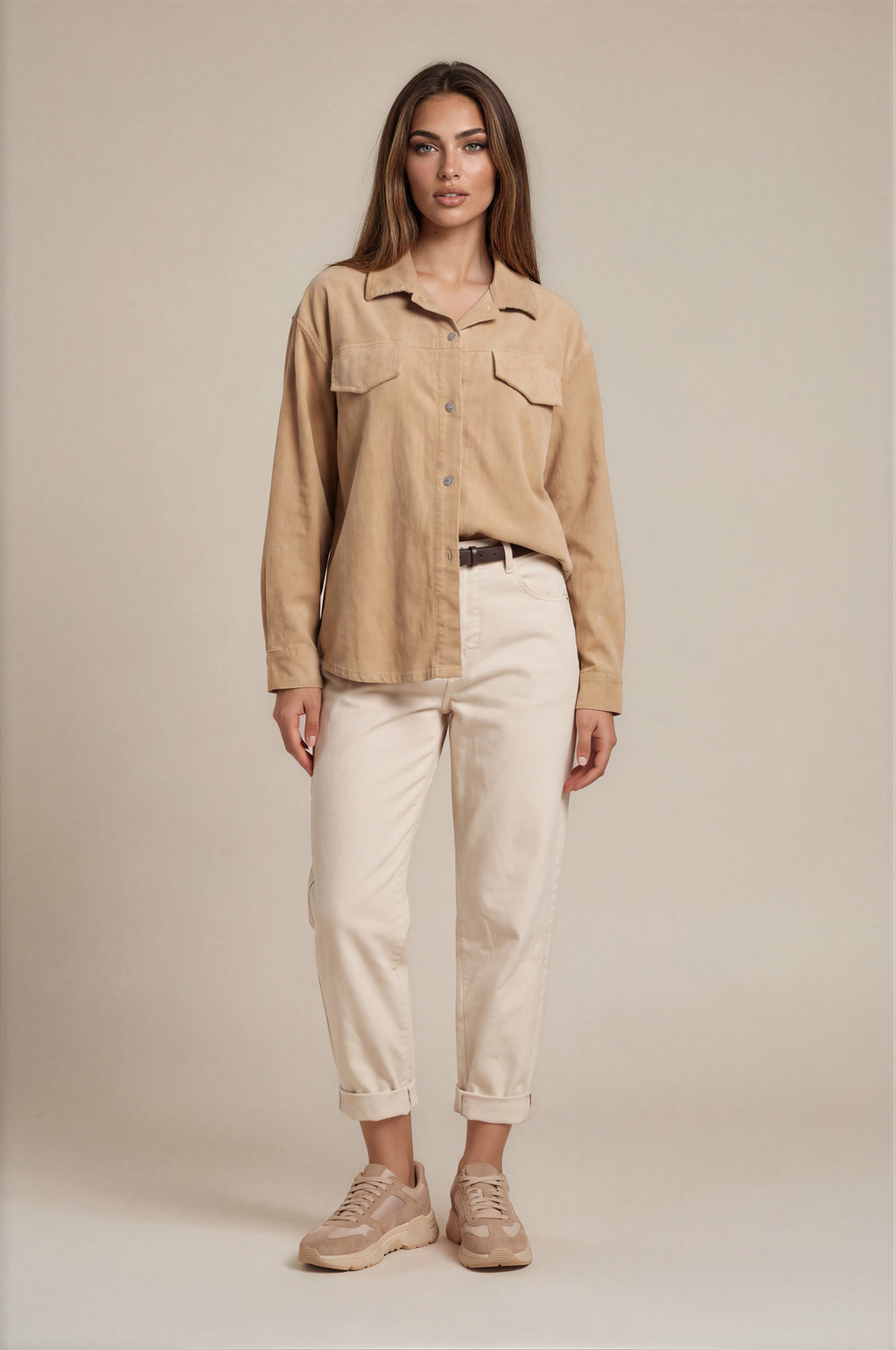Overshirt mit Brusttaschen in Washed-Optik