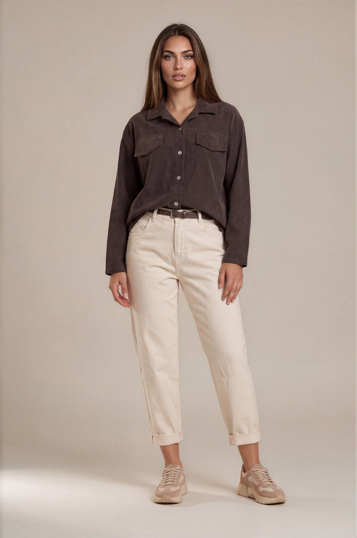 Overshirt mit Brusttaschen in Washed-Optik