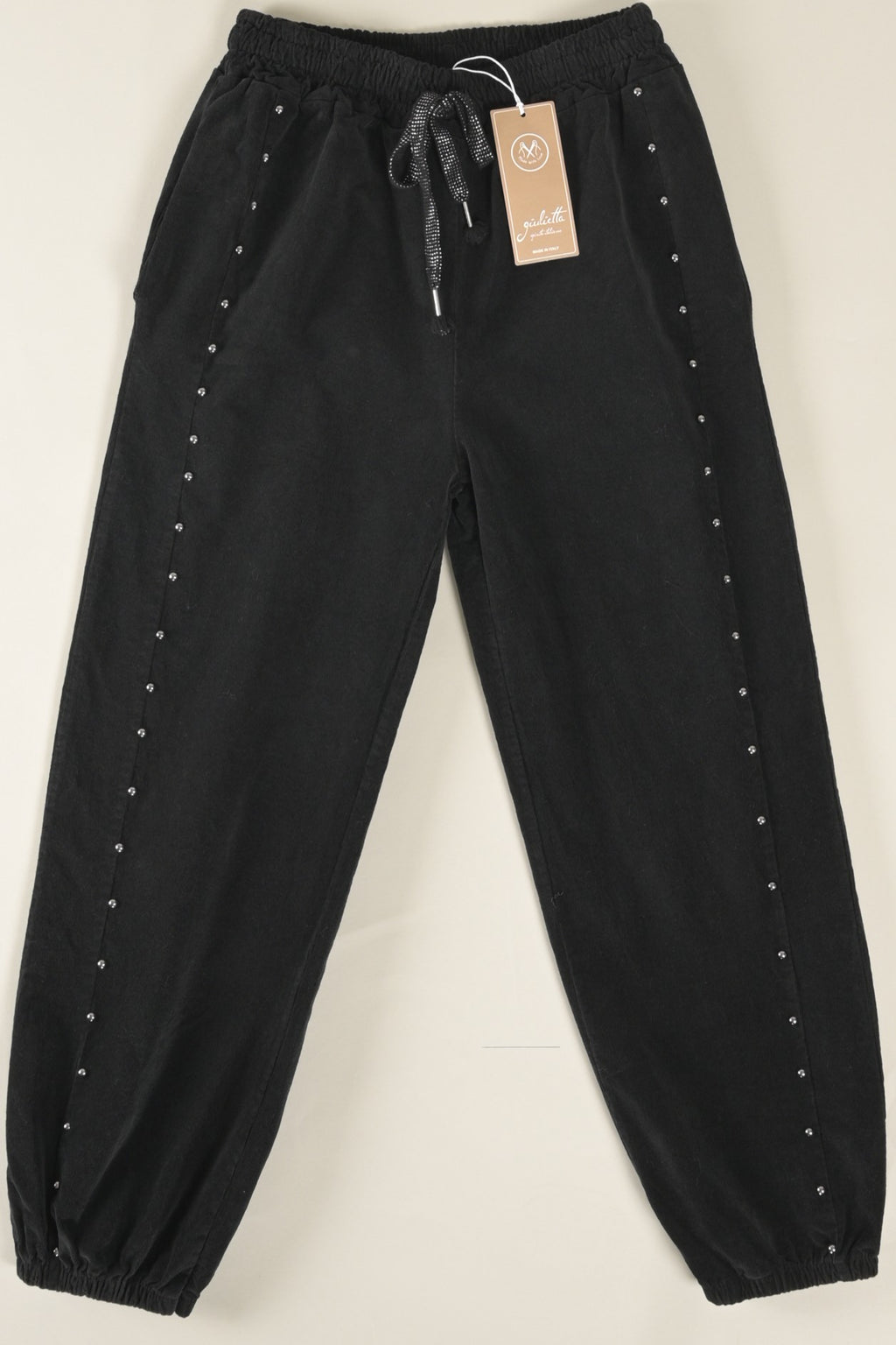 Jogger-Hose mit Nieten-Details