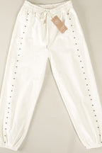 Jogger-Hose mit Nieten-Details