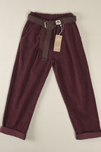 Lässige Cordhose mit Bundfalten