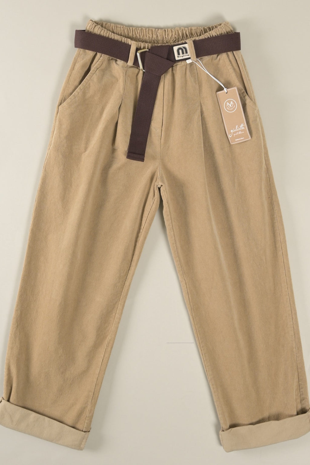 Lässige Cordhose mit Bundfalten