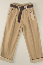 Lässige Cordhose mit Bundfalten