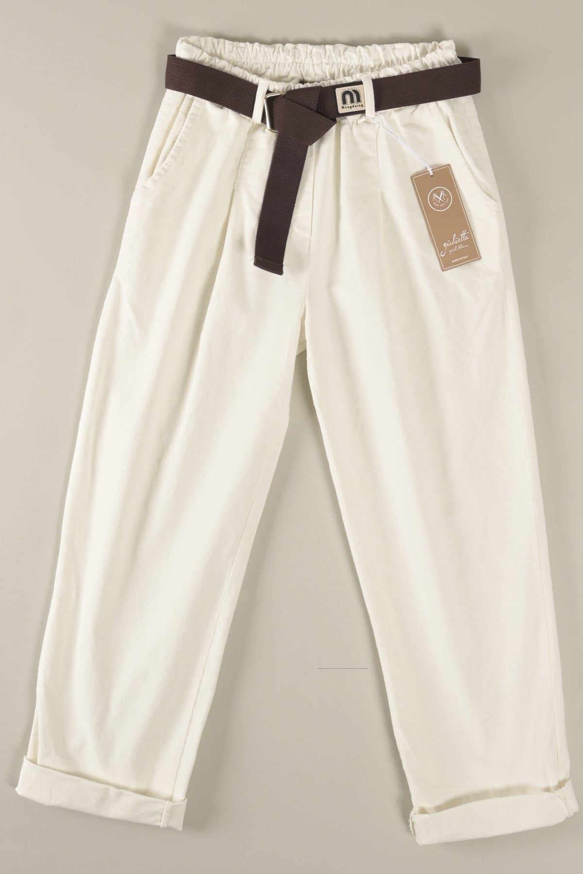 Lässige Cordhose mit Bundfalten