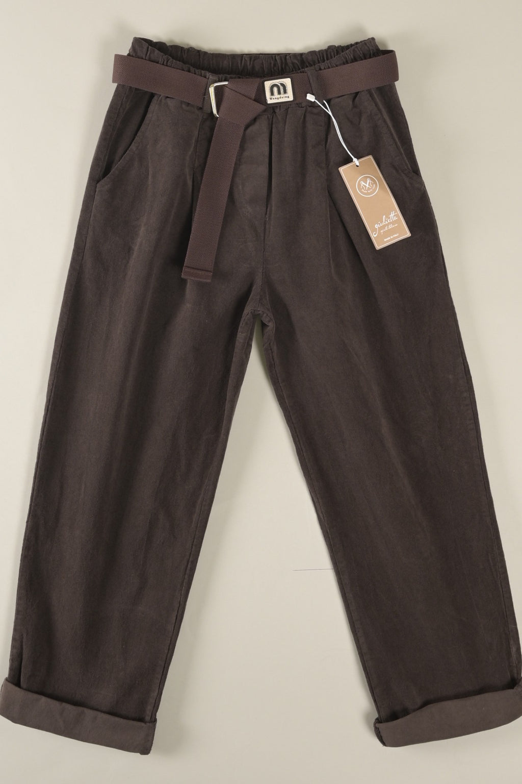 Lässige Cordhose mit Bundfalten