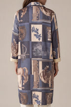 Print-Blazer mit Reiter- und Barockmotiv