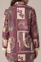 Print-Blazer mit Reiter- und Barockmotiv