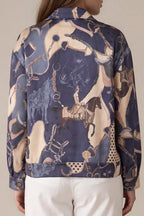 Kurzjacke „Equestrian Print“