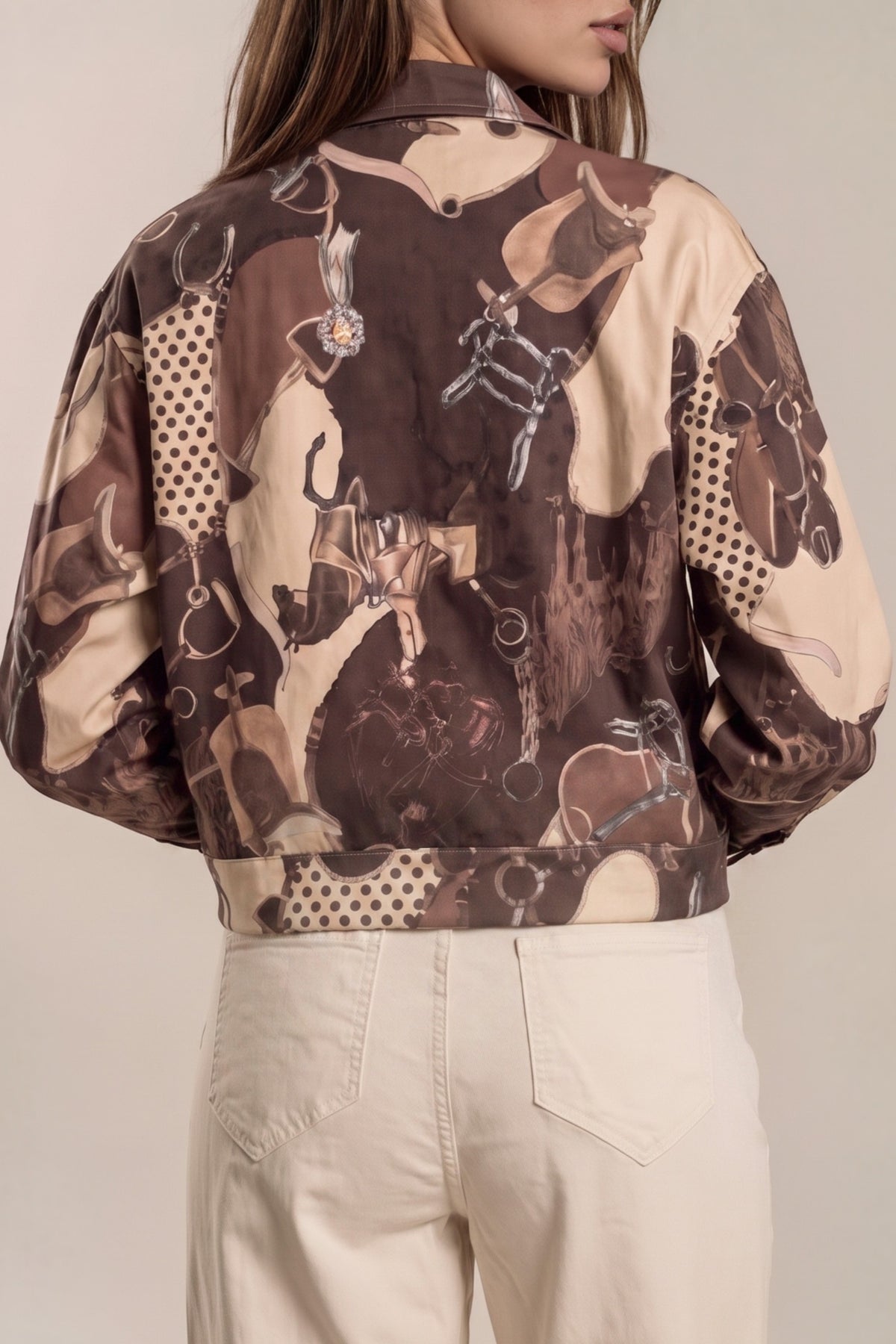 Kurzjacke „Equestrian Print“