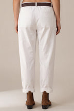 Lässige Cordhose mit Bundfalten