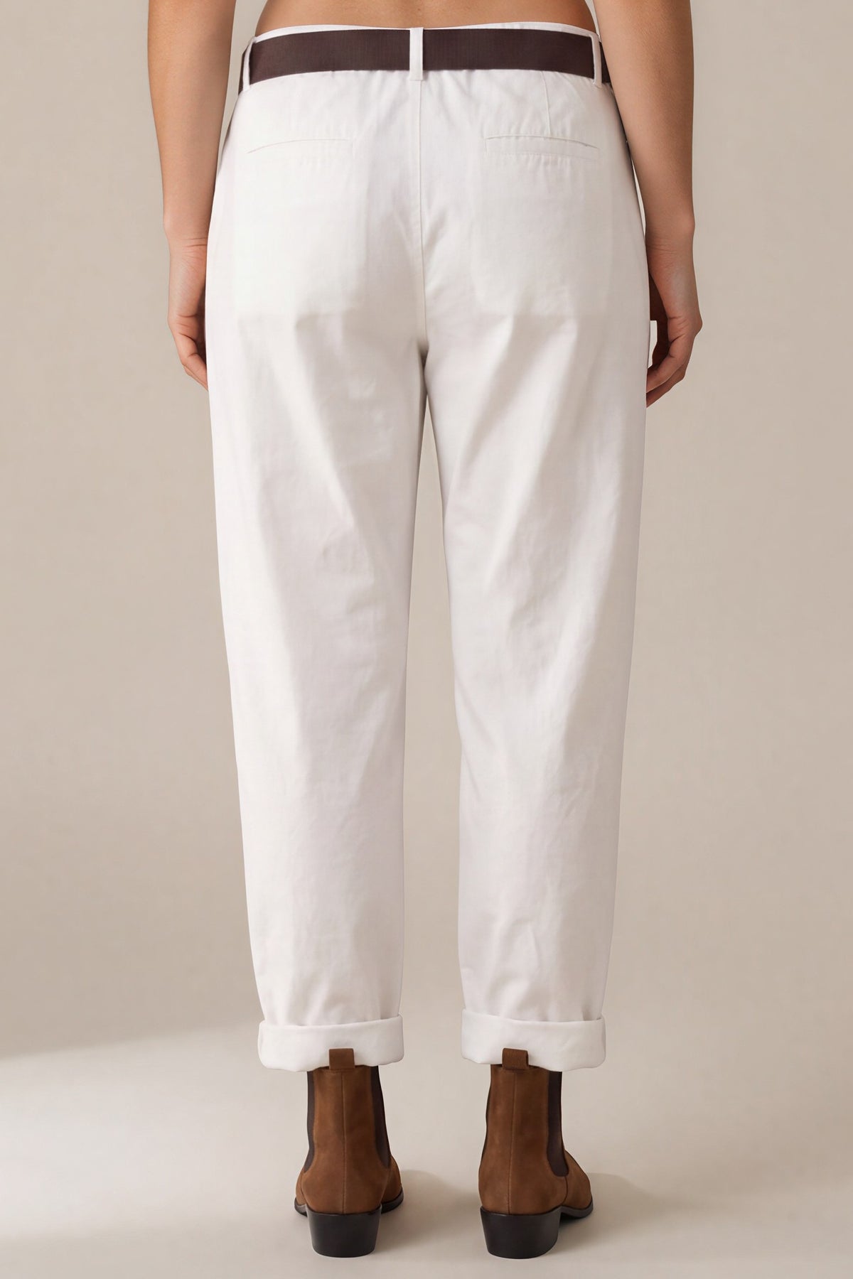 Lässige Cordhose mit Bundfalten