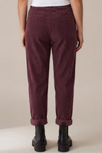 Lässige Cordhose mit Bundfalten