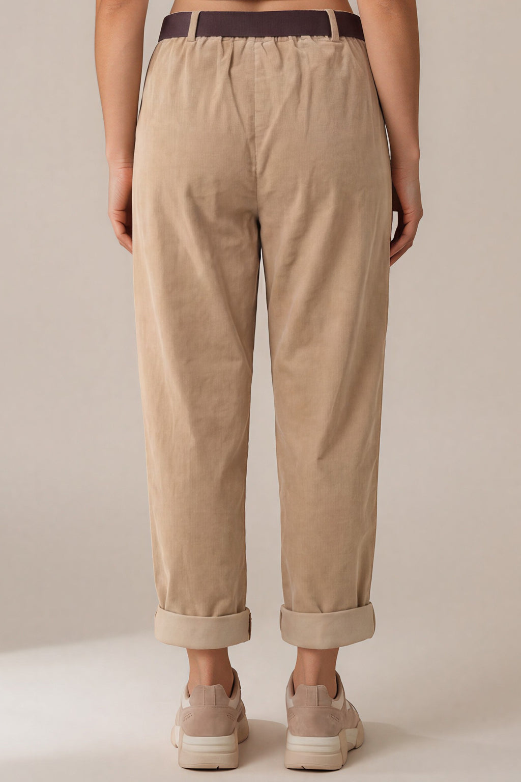 Lässige Cordhose mit Bundfalten