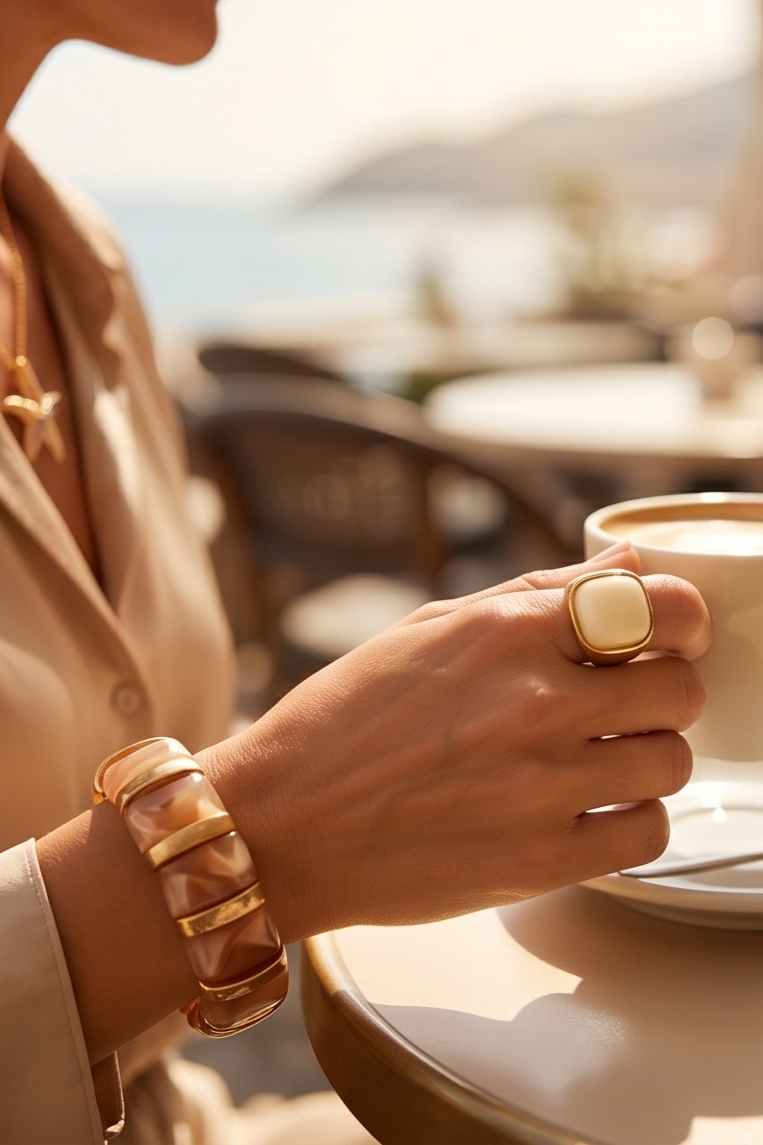 Statement-Ring „Crema Eleganza“