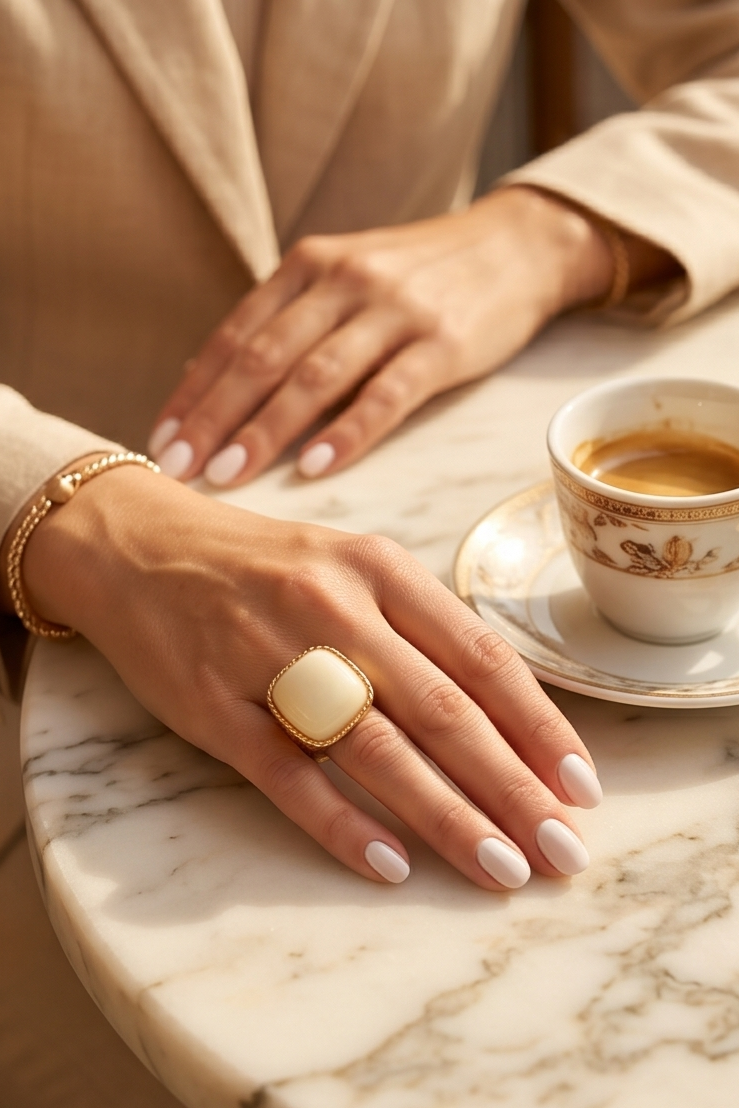 Statement-Ring „Crema Eleganza“