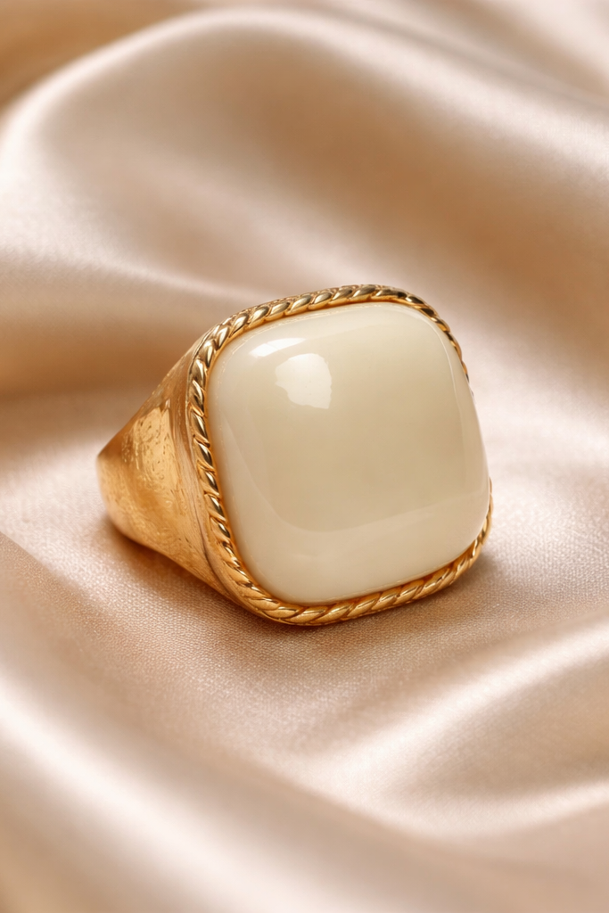 Statement-Ring „Crema Eleganza“
