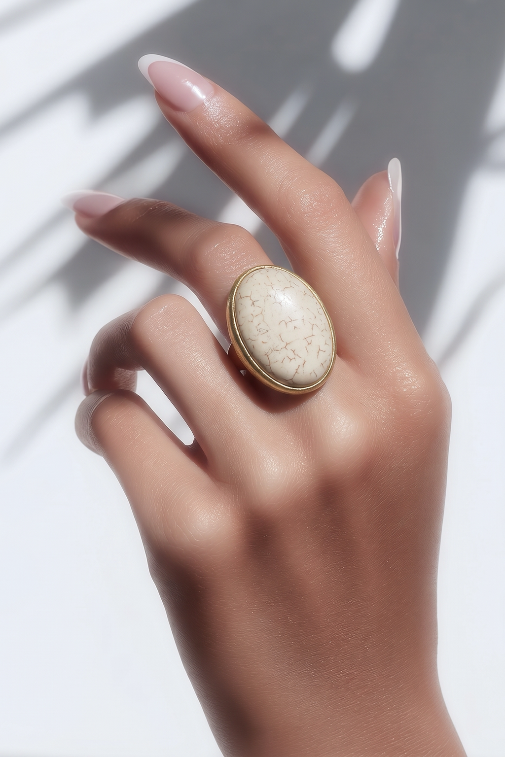 Statement-Ring „Ivory Stone“