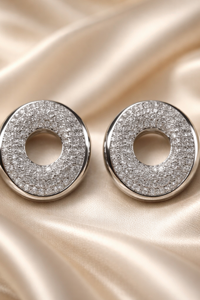 Edelstahl-Ohrstecker „Luna Sparkle“